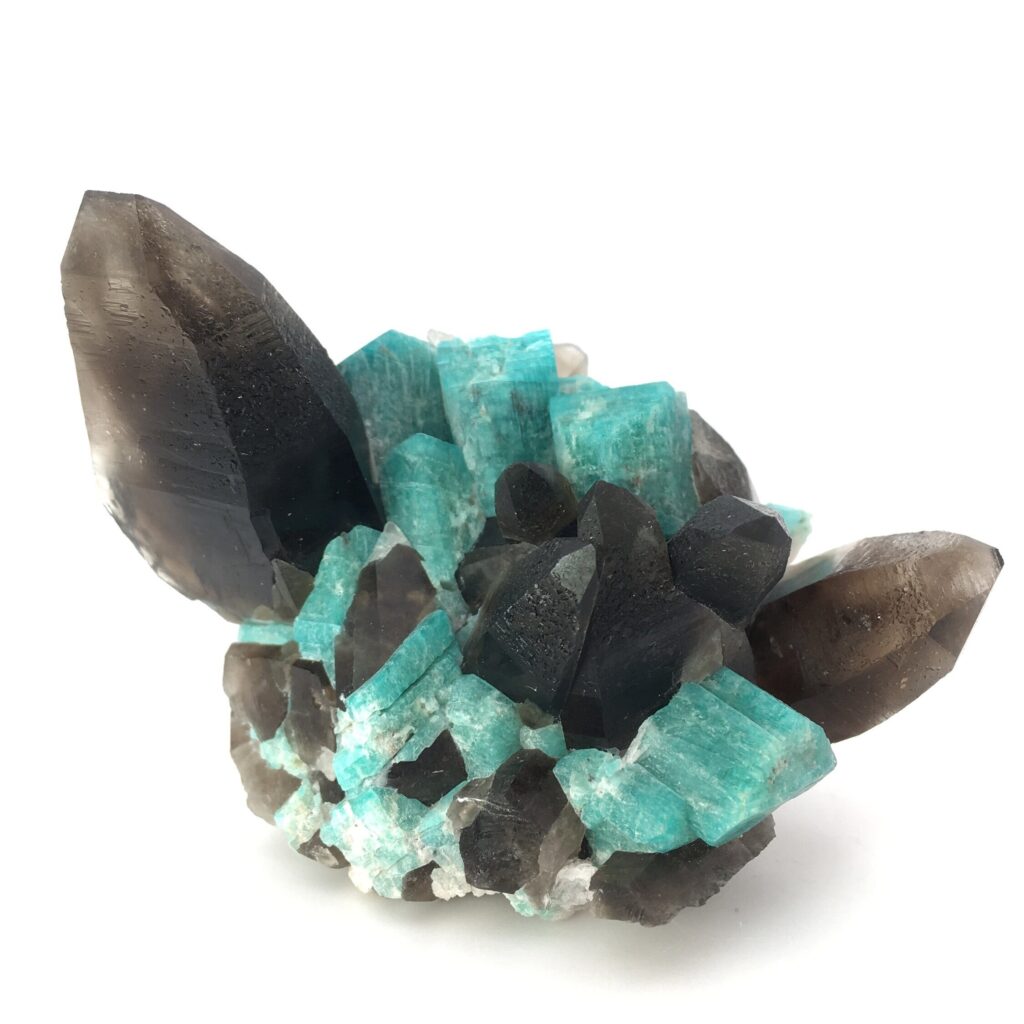 Amazonite with Smoky Quartz in Matrix