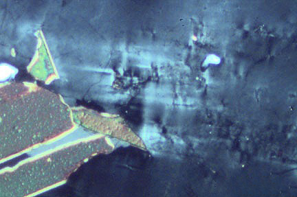 Orthoclase extinction patterns
