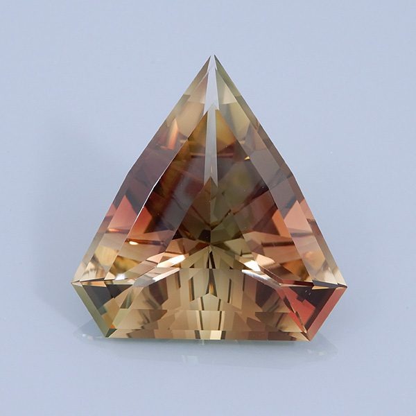 Arrowhead cut Oregon Sunstone gemstone from Sunstone Butte Mine USA.
