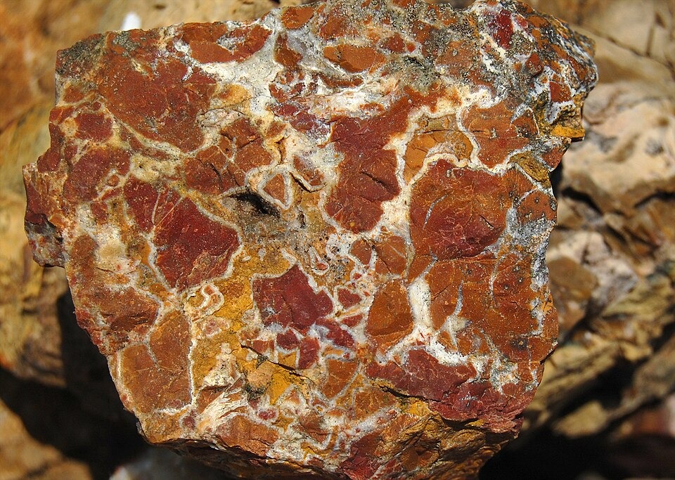 Jasper outcrop, Bucegi Mountains, Romania